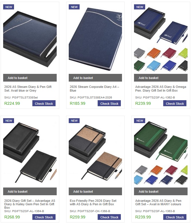 PerkalPromoSA's tweet photo. Diarize to purchase your companies branded 2026 diaries to put your company name in-front of your patrons, staff members and your clients

You can view the full range here https://t.co/zzj275prTp https://t.co/vHPWlMXfqd