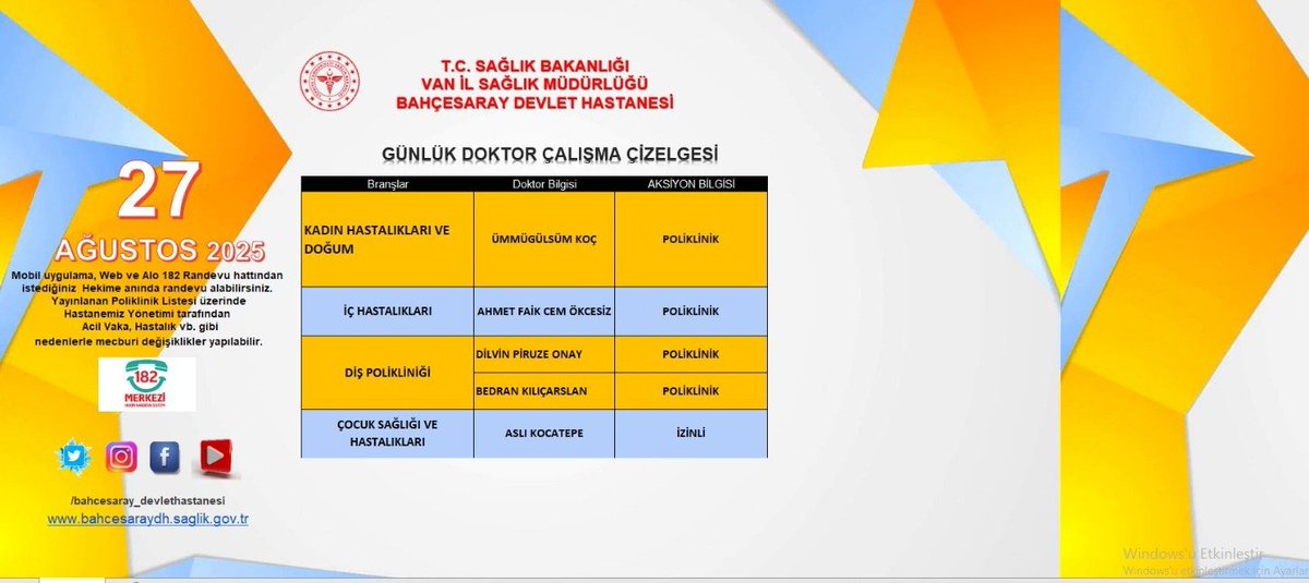 Bahçesaraydevlethastanesi (@bsdhvan) on Twitter photo 