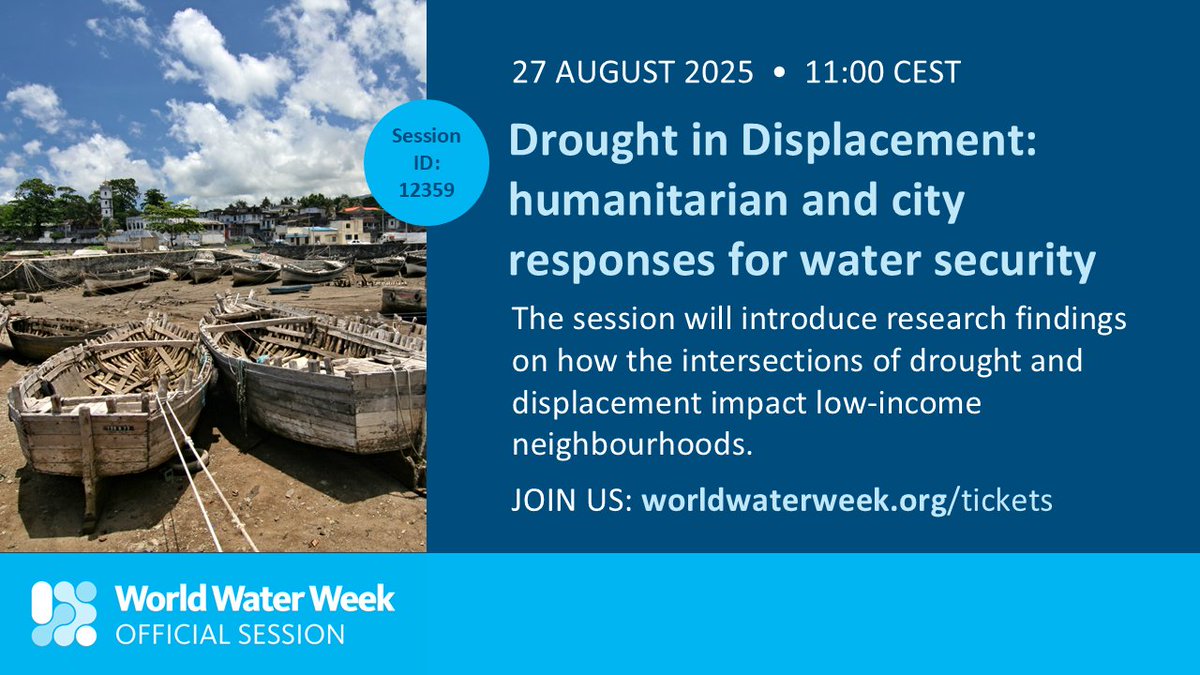 🌇 Fast growing towns and cities across the developing world are home to millions of people living without access to basic services such as safely managed water and sanitation services.

Want to learn more? Search “urban” in the programme: bit.ly/4maMAiB