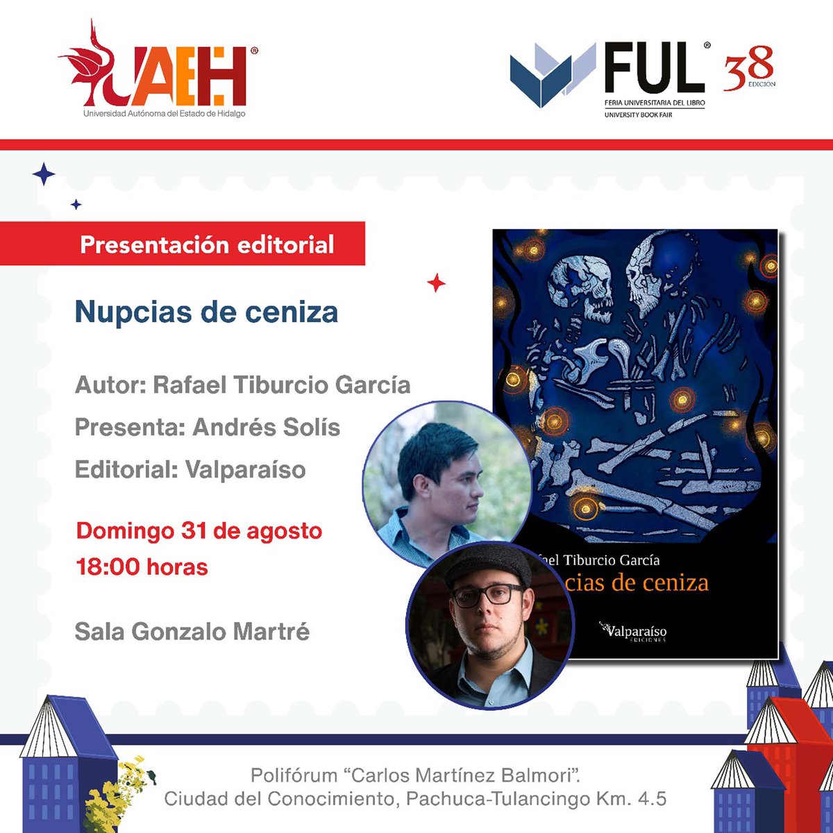 juancorvus's tweet photo. Este domingo estaré en la @25FUL.
A las 2:00 pm @romanoditenebra @estebangovea  y yo presentamos el número 17 de @EspejoHumeanteR #otredad #alteridad.
Y a las 6:00 pm, Andrés Solís presentará conmigo Nupcias de ceniza, mi primer libro de poesía.
Espero que podamos vernos por ahí. https://t.co/R1MduPmt0x