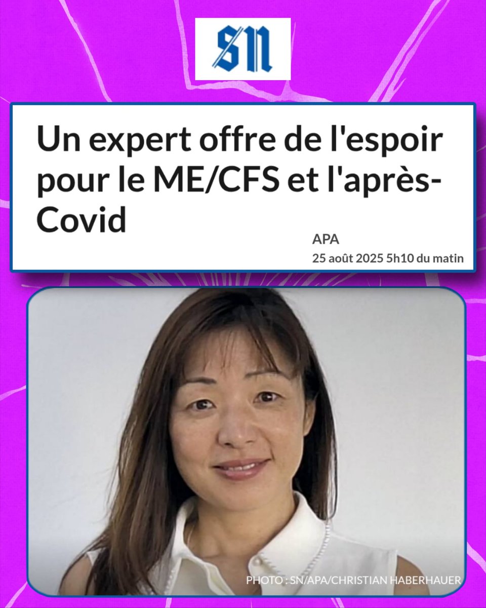 🧬 Lors du Congrès international d’immunologie à Vienne, la Pr. Akiko Iwasaki (Yale, USA) a déclaré :
«J’ai bon espoir que nous puissions trouver des traitements pour au moins certaines personnes touchées.»
#EM #CovidLong
#ApresJ20
