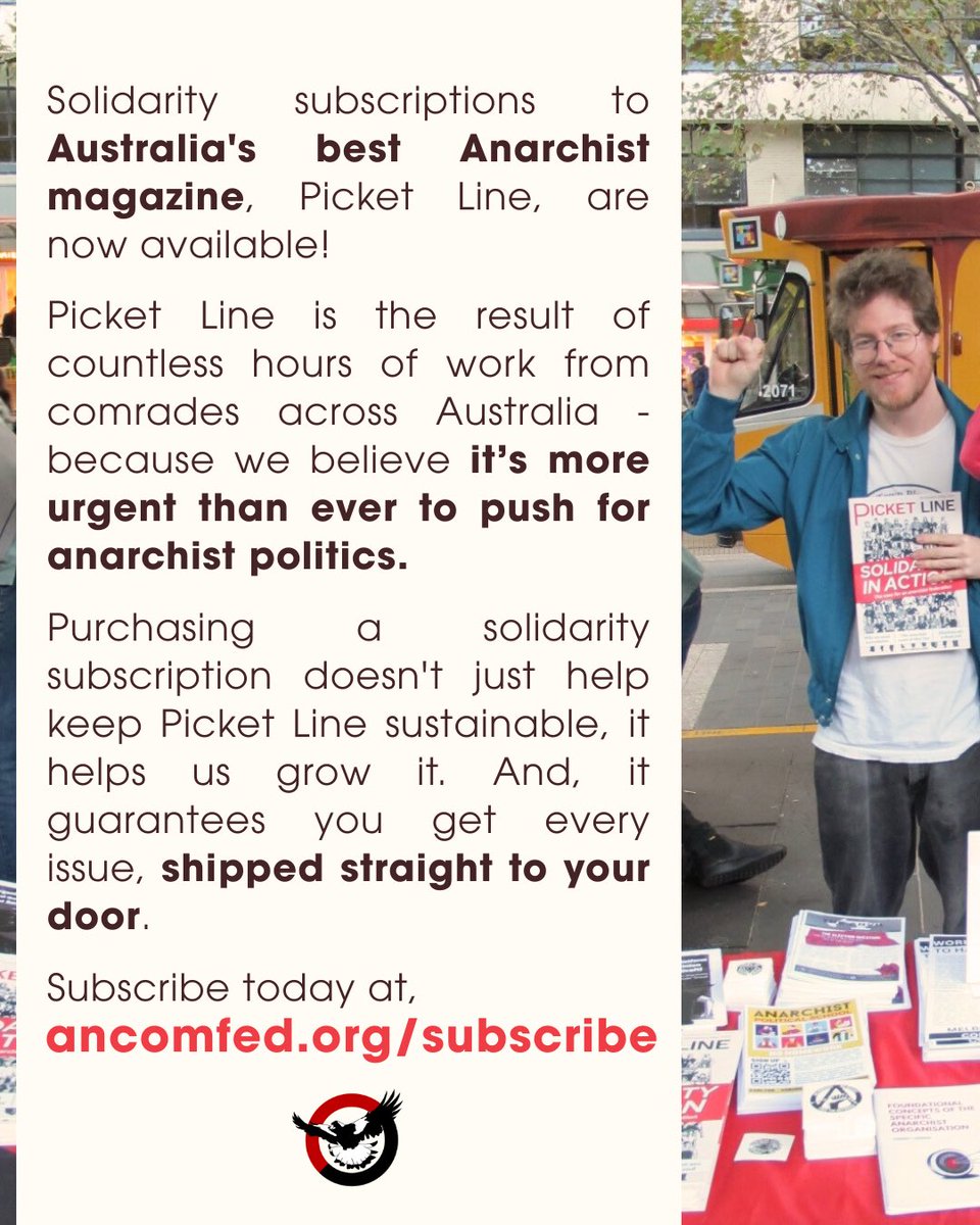 Subscribe to Picket Line and support anarchist publishing!

ancomfed.org/subscribe/