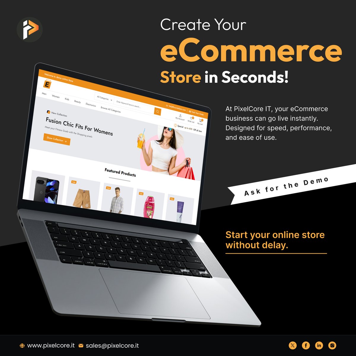 Pixelcoreit's tweet image. Create Your eCommerce Store in Seconds!

At PixelCore IT, your eCommerce business can go live instantly. Designed for speed, performance, and ease of use.

Start your online store without delay.
tinyurl.com/3reszcfk

#PixelCoreIT #eCommerceUAE #OnlineStoreSetup #FastLaunch