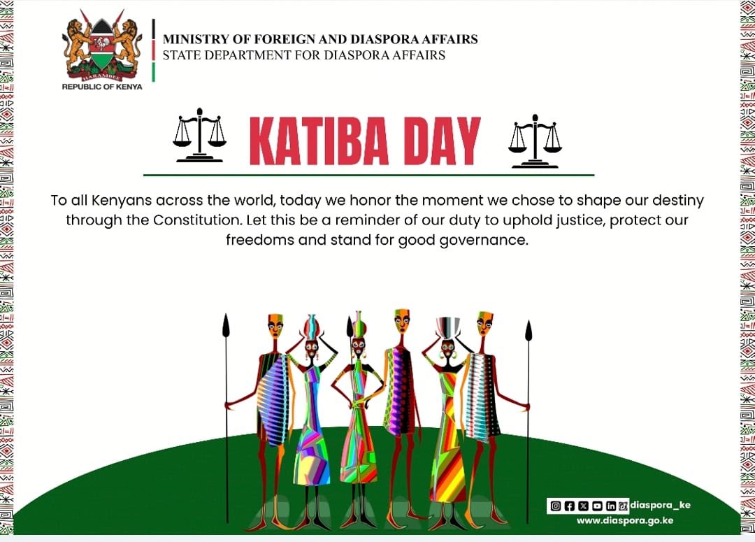 Happy Katiba Day, Kenyans. So much to celebrate in the 2010 Constitution. Today, I’m thinking about the right to dual citizenship. Much love, diaspora ❤️
