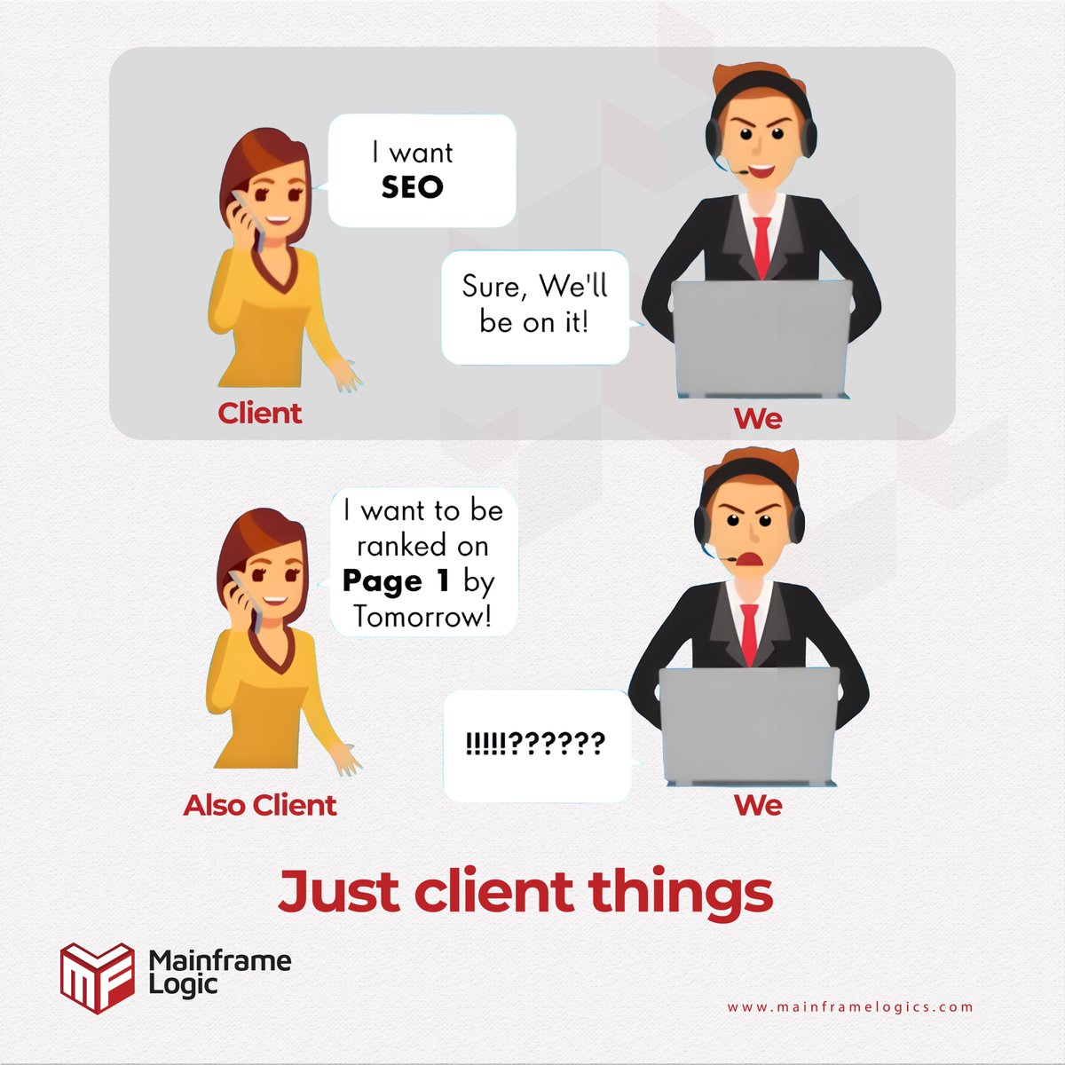mainframelogic's tweet image. Just client things 😂

#sco #ux #customer #marketing #thinking #mainframelogic