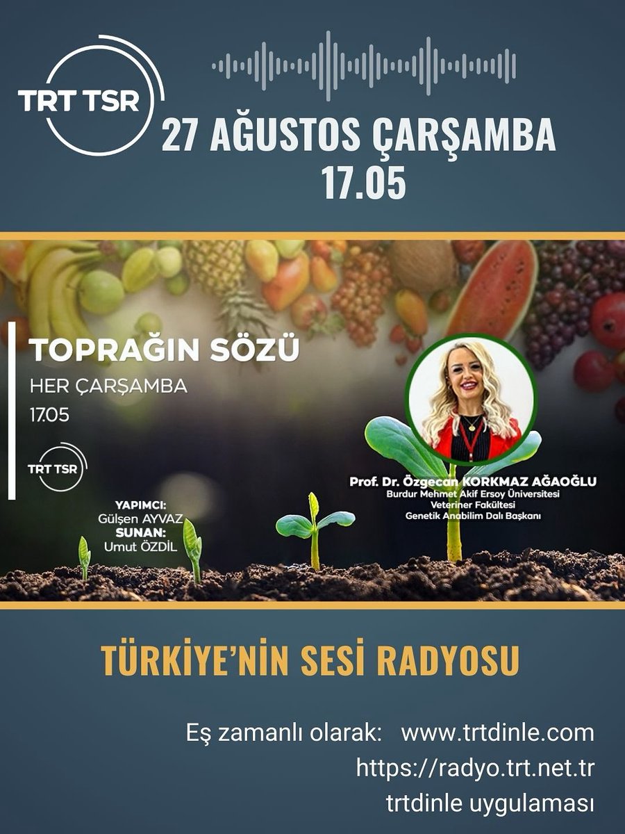 🐑 Küçükbaş Hayvancılık Mikrofonda…

Türkiye’de koyun ve keçi yetiştiriciliği, et ve süt üretiminde vazgeçilmez bir yere sahip. 

Peki sektörün sorunları ve geleceği ne olacak?

🔊 Bugün Toprağın Sözü programında küçükbaş hayvancılığı konuşuyoruz.

📅 27 Ağustos Çarşamba
🕔