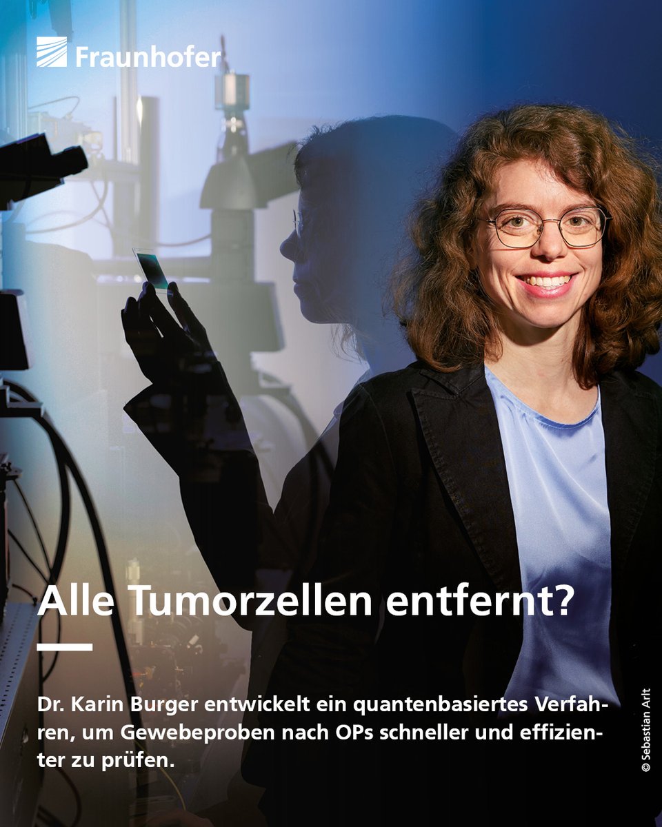 Fraunhofer's tweet photo. Tumorgewebe mit Quantentrick erkennen: Die #Quantenoptik könnte die bisherigen Grenzen der aufwändigen Infrarot-Mikroskopie überwinden. Neun Projektpartner aus Industrie und Wissenschaft arbeiten dafür an einem #Rastermikroskop. Mehr im Fraunhofer-Magazin: https://t.co/HEa6nkdNZz https://t.co/m05d3Q8Xjm