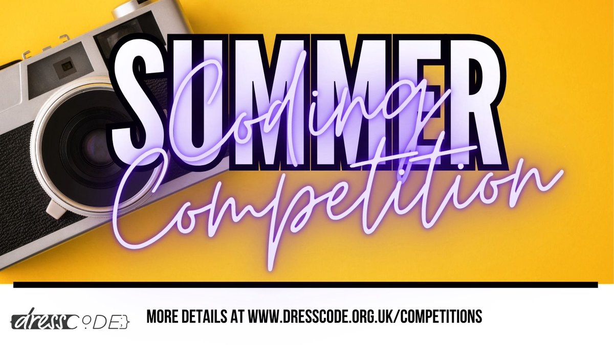 dressCodeHQ's tweet image. Our annual Summer of Code competition is live. Open to all Primary and Secondary pupils! Lots of prizes to give away dresscode.org.uk/competitions
#ChooseComputingScience #ClosingTheGenderGap #edutwitter #computing #caschat #STEM #SummerOfCode