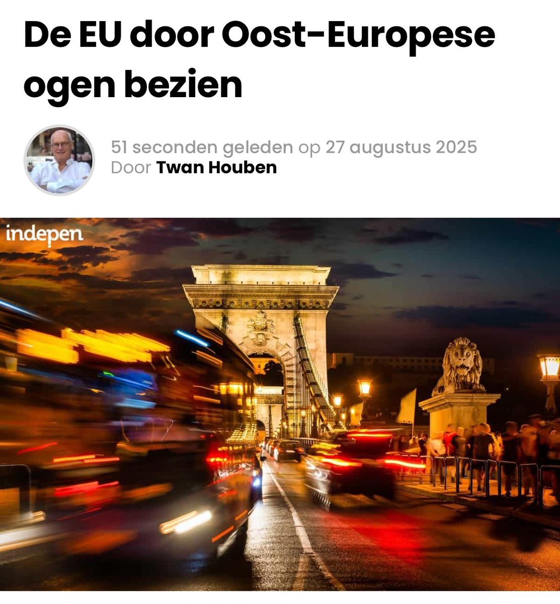 De vakantie ging dit jaar naar Hongarije, vooral Boedapest. Een schitterende stad die ik ooit nogmaals wilde zien, na een bezoek 15 jaar geleden. Onderweg uiteraard de nodige gesprekken aangeknoopt met mensen in restaurants en op terrassen, of in de metro. Daaruit ontstond een