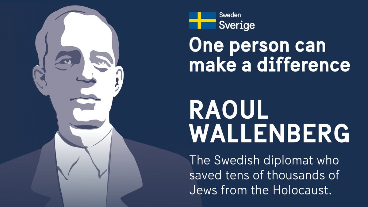 It’s Raoul Wallenberg Day today.

We remember the Swedish diplomat who saved tens of thousands of Jews from the Holocaust and are reminded of the importance of combating antisemitism and racism.

We honour Wallenberg’s memory, solidarity, civil courage and charitable acts.