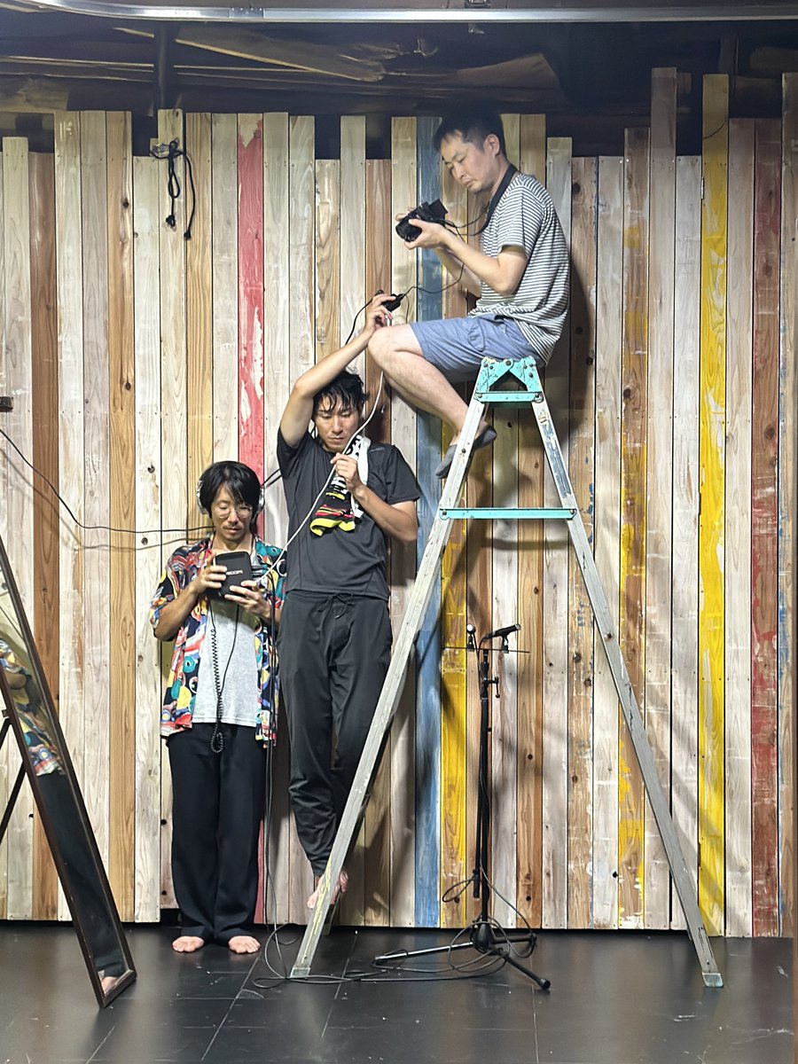 月末恒例の撮影実習。限られた環境と機材の中で工夫をしています。の図