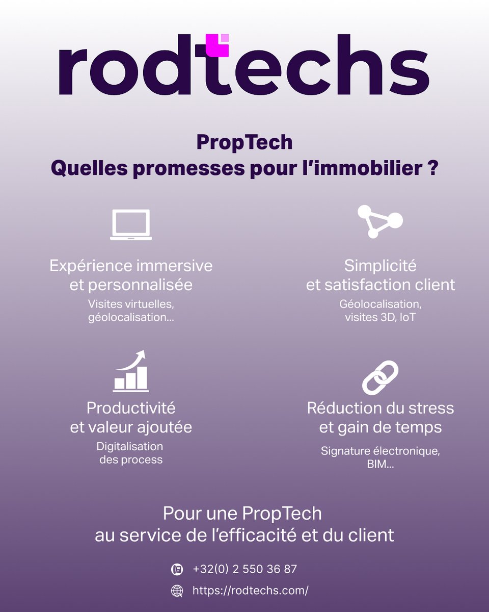 RodTechs_'s tweet image. La PropTech, bien plus qu’une tendance, est pleine de promesses.

Aujourd&apos;hui, ces promesses deviennent réalité. Êtes-vous prêts à les concrétiser ?

#RodTechs #PropTech #ExperienceClient #InnovationImmo #Efficacité #ImmobilierDigital #SignatureÉlectronique #SmartRealEstate