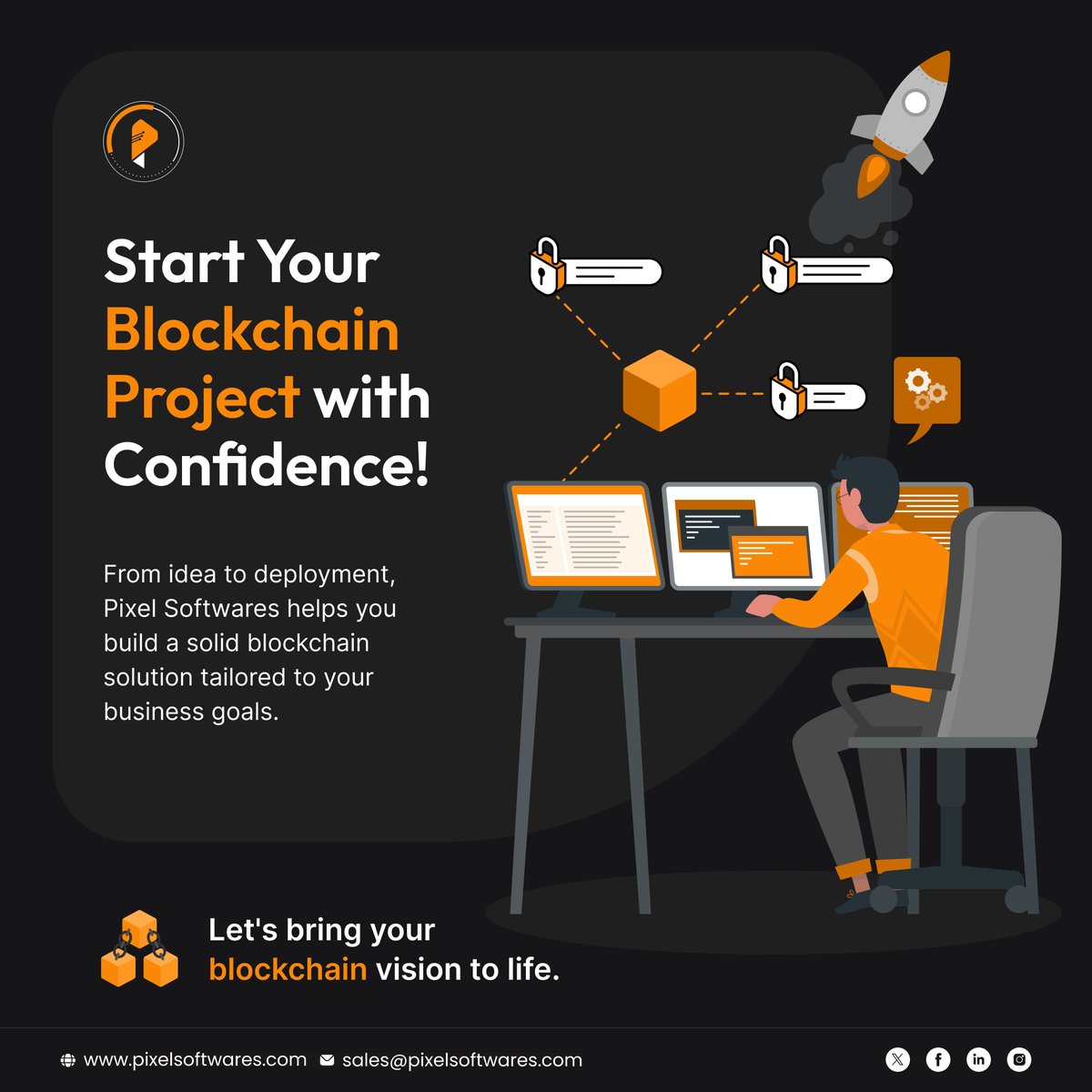 SoftwaresPixel's tweet image. Start Your Blockchain Project with Confidence

From idea to deployment, Pixel Softwares helps you build a solid blockchain solution tailored to your business goals.
tinyurl.com/3acbtwjf

#PixelSoftwares #BlockchainDevelopment #Web3Solutions #CryptoApps #TechConsulting