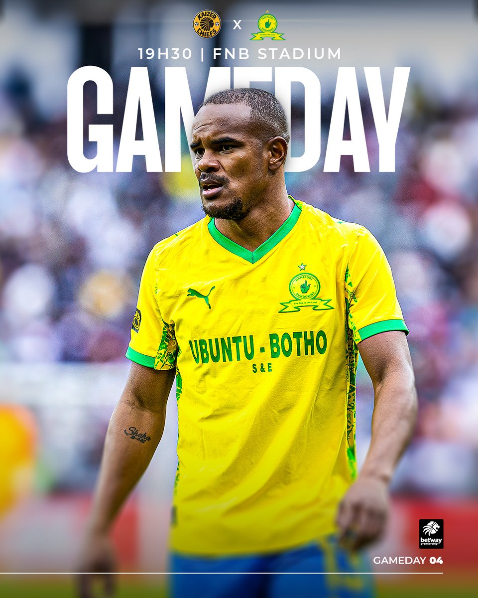 Masandawana's tweet image. 🚨𝙂 𝘼 𝙈 𝙀 𝘿 𝘼 𝙔🚨
🆚 Kaizer Chiefs 
⏰ 19H30
🏟 FNB Stadium
📺 SS 202 & SABC 
🎟️ Ticket holders are encouraged to arrive as early as possible. 
#Sundowns #BetwayPrem #AreyengMasandawana