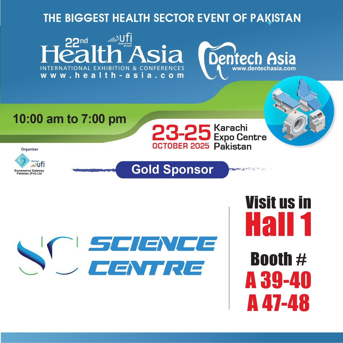 healthasiapk's tweet image. Book Your Booth: health-asia.com/space-booking.…
Register as a Visitor: forms.ecgexhibitions.com/E-Pass/8/Karac…
#HealthAsia #MedicalEquipment #LabSolutions #HealthcareTechnology #Diagnostics #HealthcareInnovation #HospitalSolutions #Exhibition #KarachiExpo #Innovation #Conference #Seminar