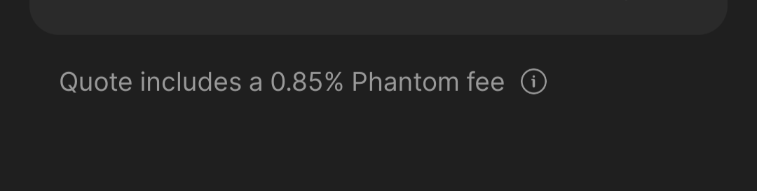 Ceazor7's tweet photo. Am I right that @phantom wallet takes almost 1% on swaps , on top of the LP fee , which is usually 1% , plus the gas which is pretty insignificant 

#fastandfun https://t.co/GjZdNVPxZK