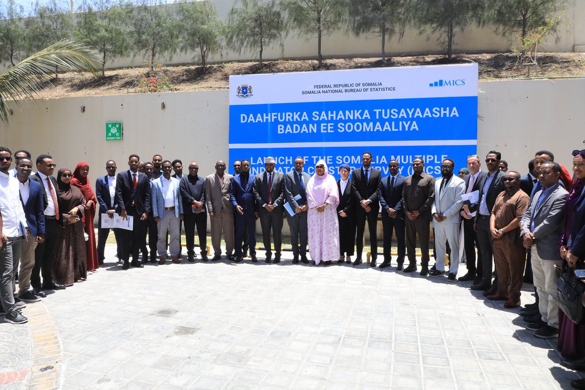 Shucayb_Shekeye's tweet image. Proud to join the launch of the Somalia Multiple Indicator Cluster Survey (MICS7) by @NBS_Somalia.
A landmark step to provide reliable data for every child, every woman, every decision — the foundation for Somalia’s transformation. 🇸🇴📊 #MICS7 #Data4Development #Somalia