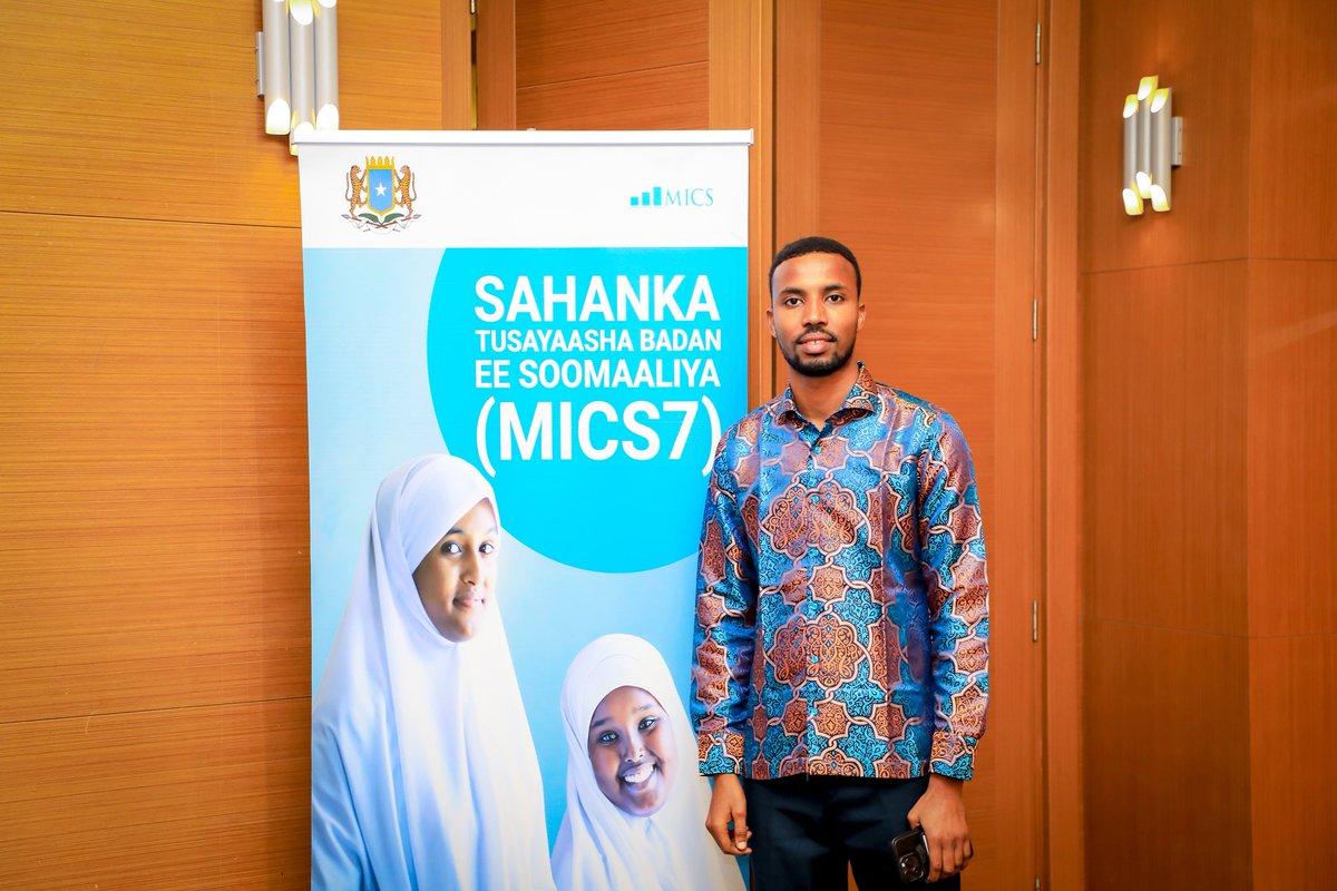 Shucayb_Shekeye's tweet image. Proud to join the launch of the Somalia Multiple Indicator Cluster Survey (MICS7) by @NBS_Somalia.
A landmark step to provide reliable data for every child, every woman, every decision — the foundation for Somalia’s transformation. 🇸🇴📊 #MICS7 #Data4Development #Somalia