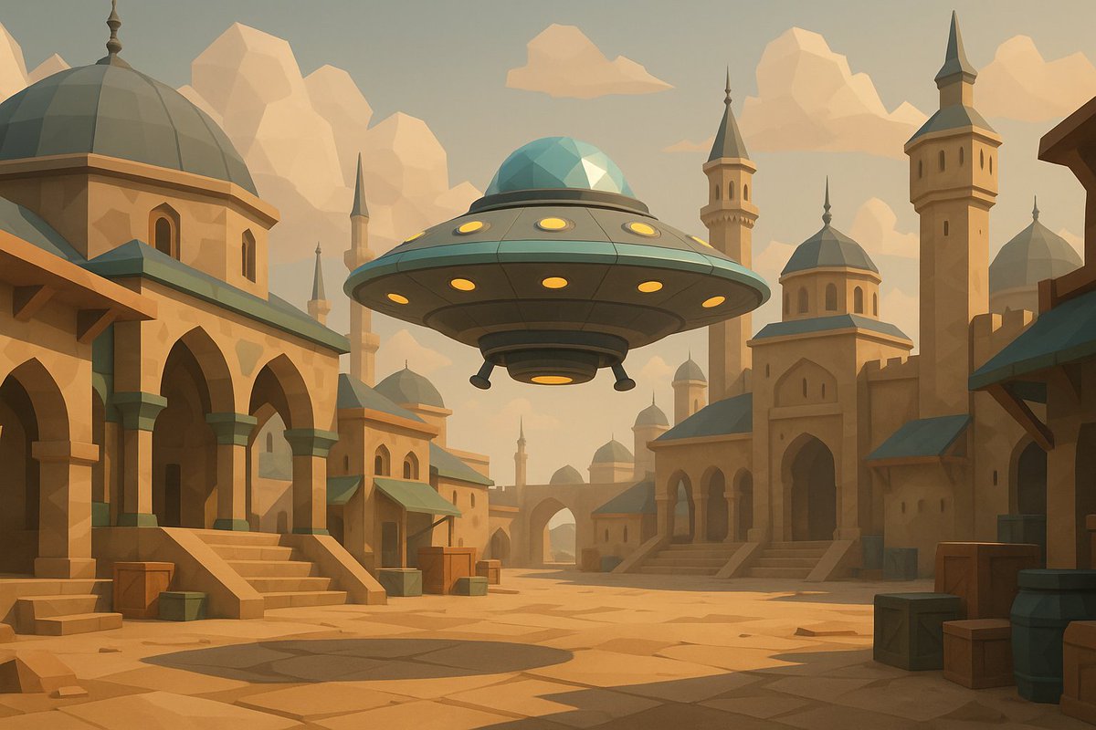 I just stole a UFO from an Ottoman spaceport.
GPS says I was walking the dog.
Welcome to Chaos on the Chains.
#ChaosOnTheChains #AR #MMORPG #Web3Gaming #Gaming