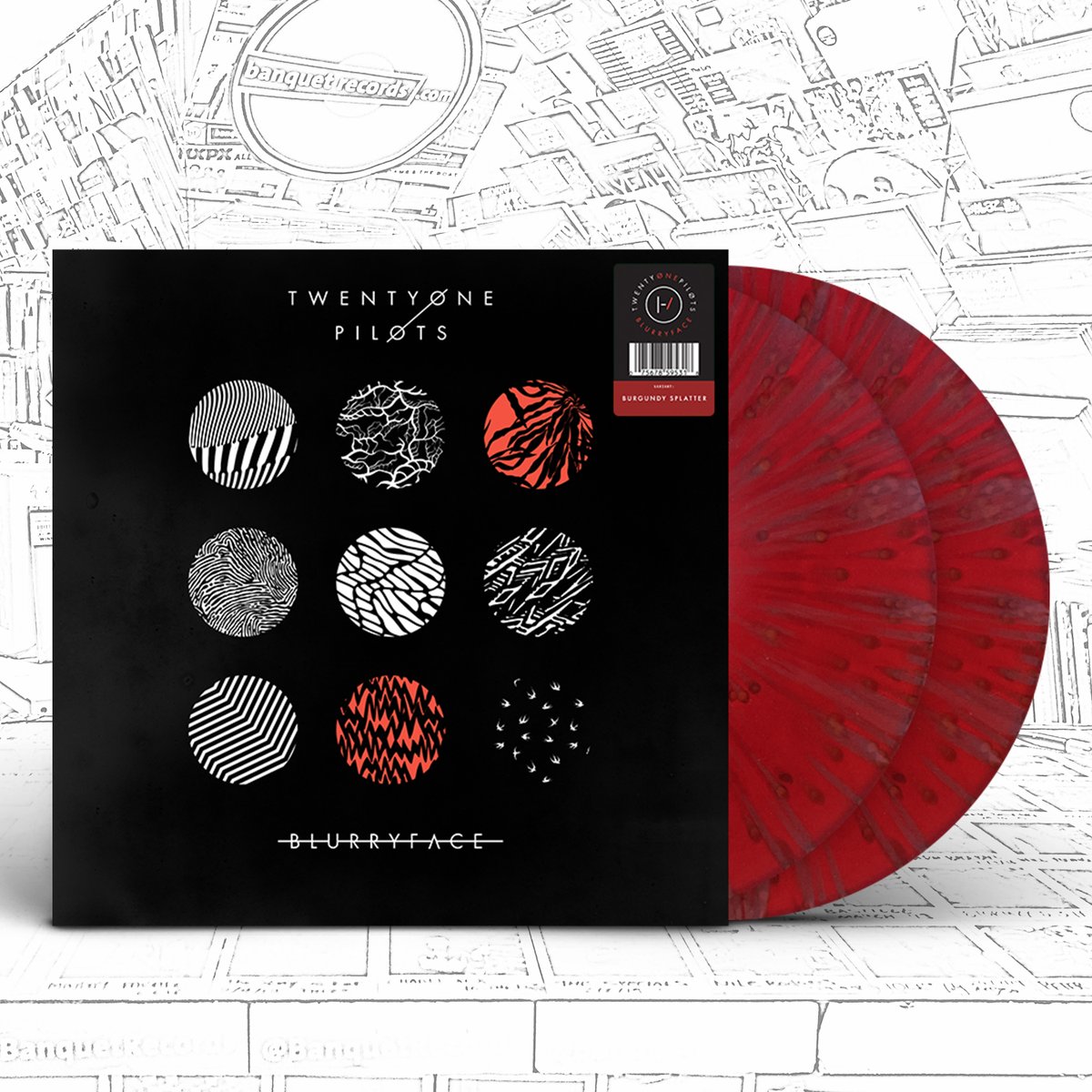 BanquetRecords's tweet photo. 🔟 TWENTY ONE PILOTS 🔟

a vinyl reissue of the 2015 album 'Blurryface' will be here in September https://t.co/yeTRdqKwhg