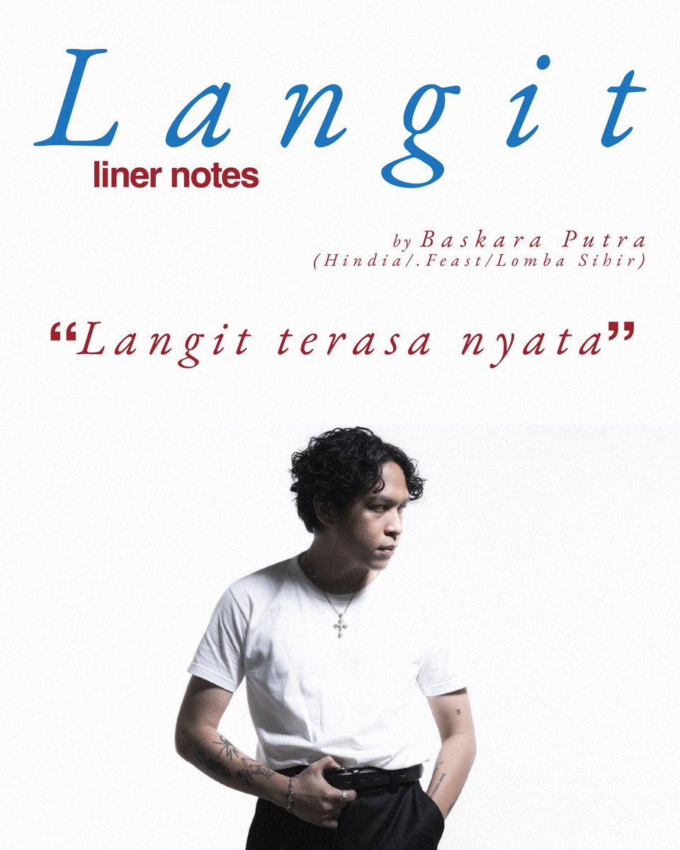 rrag_band's tweet image. “Langit terasa nyata”

Baskara Putra/Hindia dari .Feast dan Lomba Sihir menulis liner notes untuk album Langit. Selamat membaca🙏

#Rrag #Langit