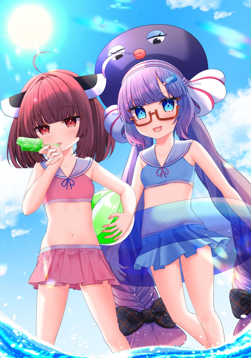 ウナきりたん💙❤️🏖️🌊