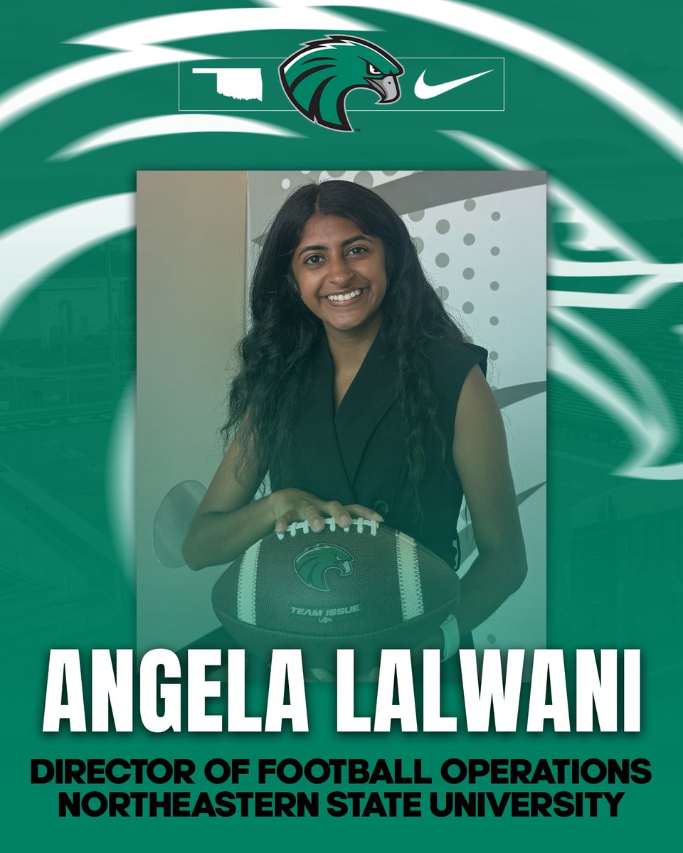 Excited to officially step into my role as Director of Football Operations at Northeastern State University! Grateful for this opportunity to lead and contribute to the success of our RiverHawks football program. 🏈💚 #HawksRise #WomenInSports #DFO