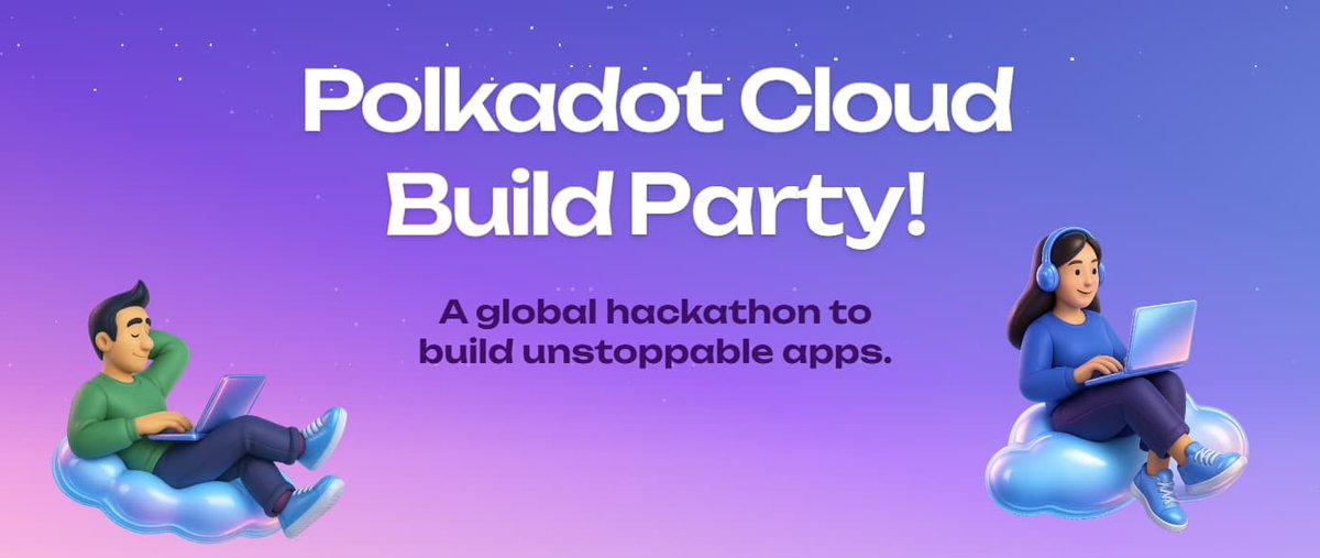 Polkadot Builder Party – Global Hackathon 
Led by <a href="/DrW3RK/">Radha</a> from Web3 Foundation🌐
Radically open, radically useful

🗓️Start date: Oct 6 
✏️ Final submissions: Nov 17 
🔗 More info: forum.polkadot.network/t/polkadot-bui…