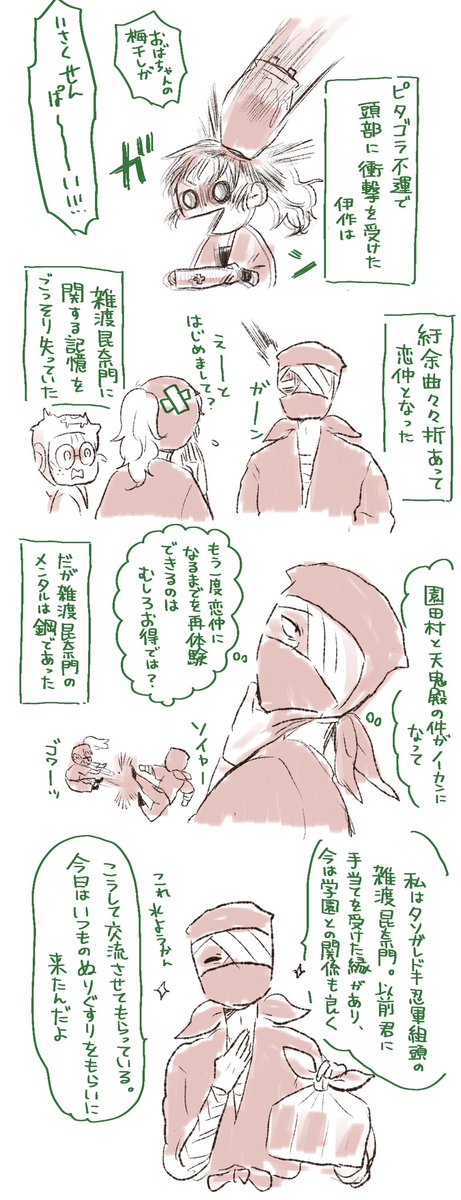雑伊まんが
強くてニューゲームなんじゃないんかい編(前編)

伊くん記憶喪失ネタ
天涯孤独設定です 