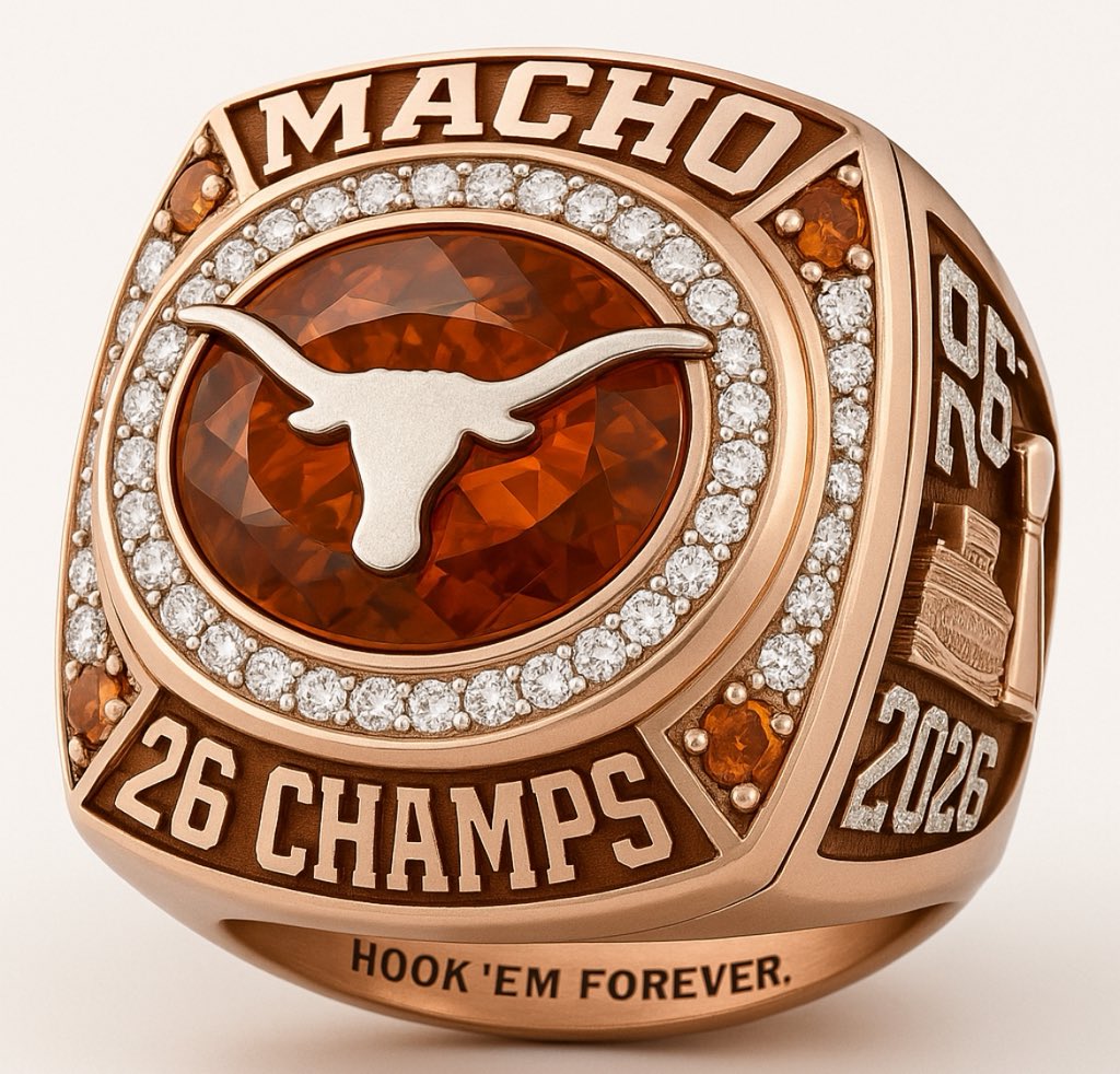 Daleague26's tweet photo. Ring Day in Austin. 💍🤘 The Texas Longhorns are 2026 Champs. #HookEm #RingDay https://t.co/zz0HHRluJW