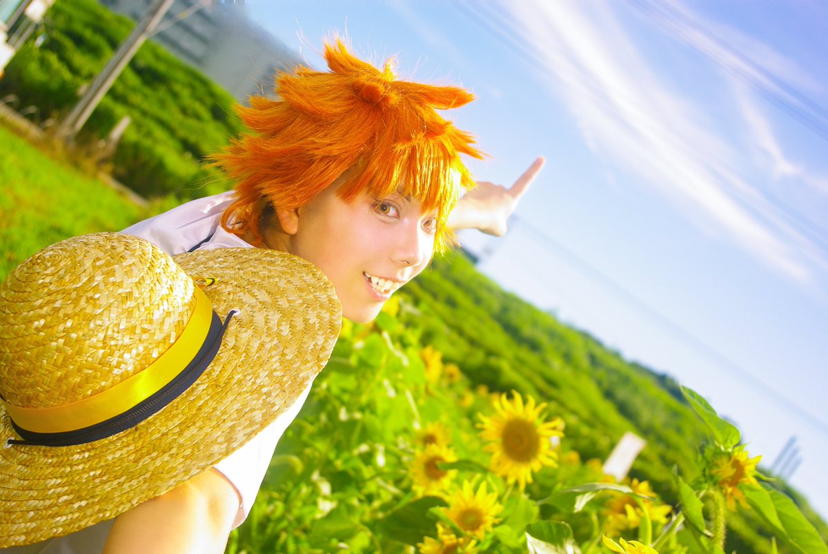 ⚠コス🐦‍⬛☀️
めっちゃ夏って感じ！