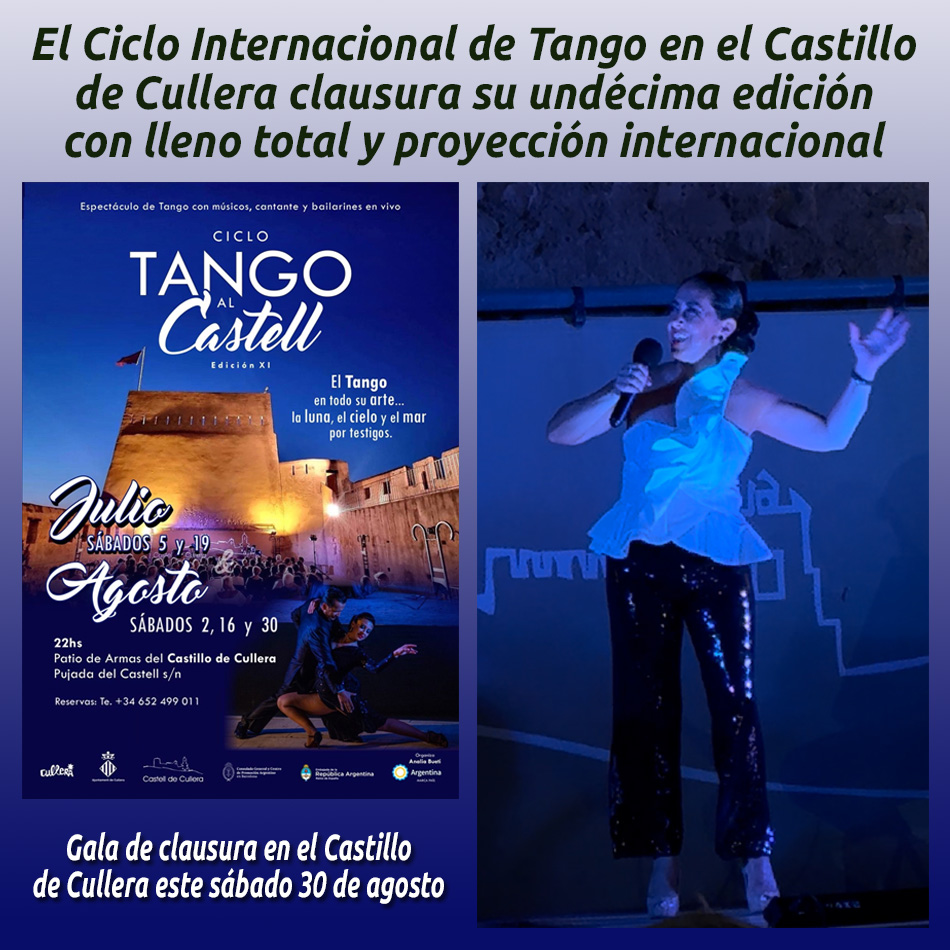 EL CICLO INTERNACIONAL DE TANGO EN EL CASTILLO DE CULLERA CLAUSURA SU UNDÉCIMA EDICIÓN CON LLENO TOTAL Y PROYECCIÓN INTERNACIONAL
hosteleriaenvalencia.com/noticias.asp?i…
<a href="/DesdeDosOrillas/">Desde Dos Orillas</a> #CicloInternacionalDeTango #TangoEnCullera #Cullera2025 #GalaDeClausura #TangoArgentino #HosteleriaEnValencia