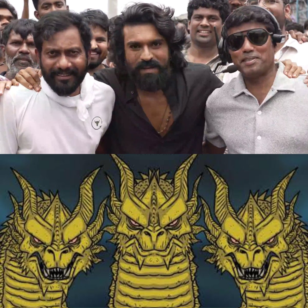 Perfectwala5's tweet photo. Darlings into Dragon Mode #Peddi 🐉🔥 https://t.co/aLbVhLfWWh