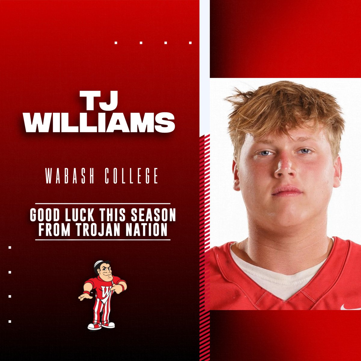 As we gear up for college football season, we want to wish our former Trojans good luck and a healthy successful season. <a href="/CGSportsNetwork/">CG Sports Network</a>