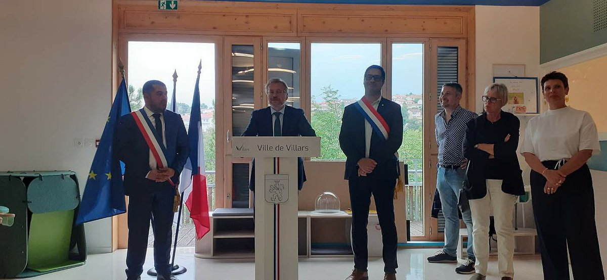 Image de Préfet de la Loire - #Inauguration de la crèche « Les Marmottes » à Villars en présence de Dominique Schuffenecker, secré