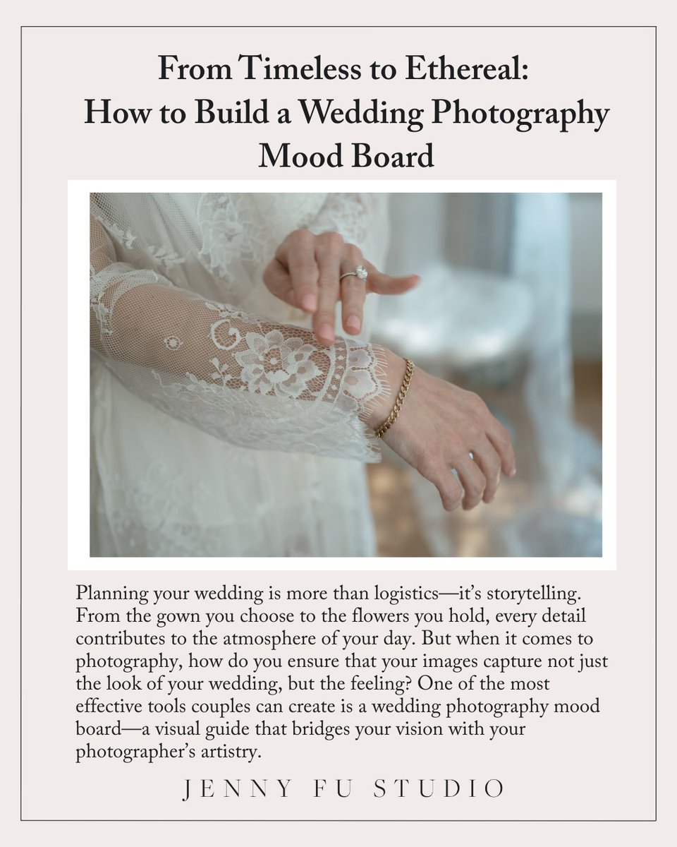 Craft a wedding photography mood board that blends timeless elegance with ethereal wedding moments for a cinematic, luxury wedding gallery. 

Read our blog here: jennyfu.com/from-timeless-…

#Etherealweddings #timeless #jennyfustudio