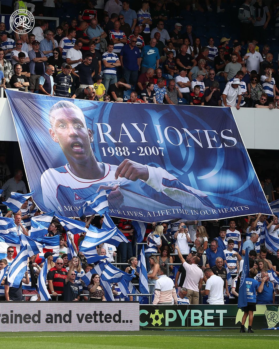 QPR's tweet photo. Remembering Ray Jones on his birthday 💙🤍 https://t.co/uRbyNMhJVk