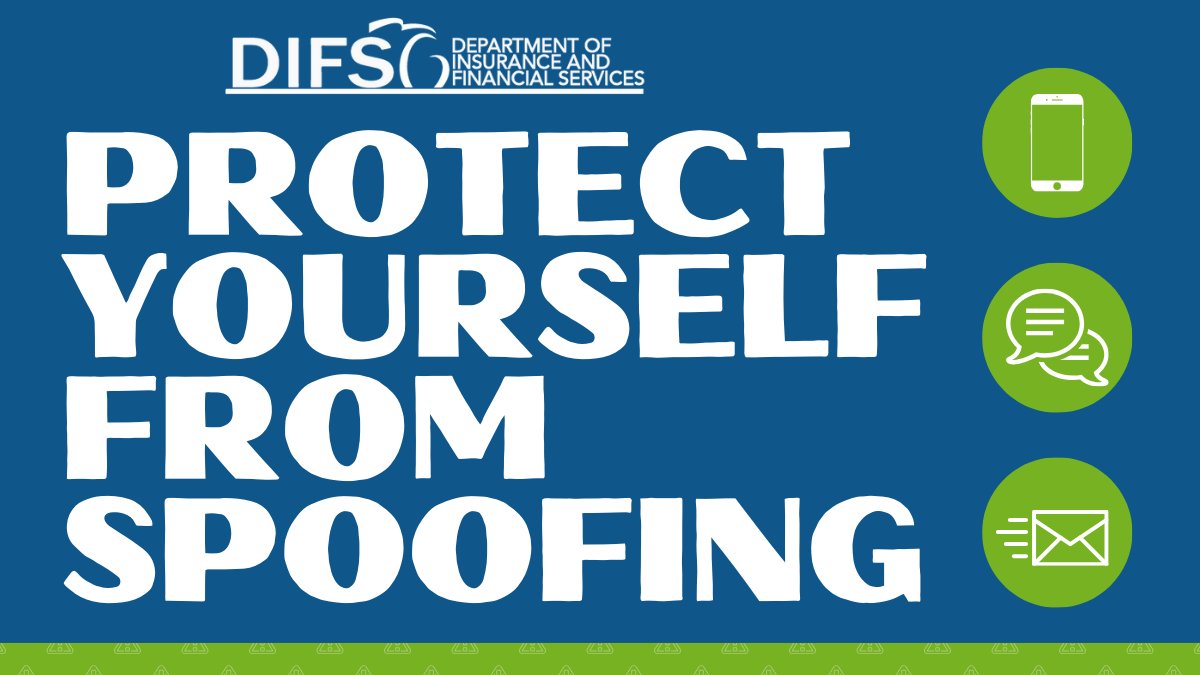 MIDIFS's tweet image. If you receive an unsolicited call or message from your financial institution asking for sensitive information, don’t provide it. Never share sensitive information like PINs, passwords, or one-time codes over the phone, email, or text.
#Spoofing
