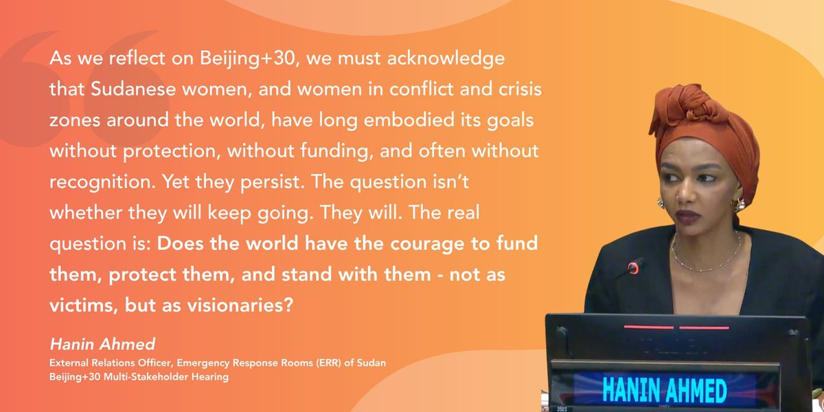 InclusivePeace's tweet image. @HaninA21 reminds us: women peacebuilders aren’t just victims or mere observers to be included — they are the architects of peace.

It’s time for real power &amp;amp; resources. Read her sharp &amp;amp; inspiring words on @WPSHACompact blog: bit.ly/4oSjzd9