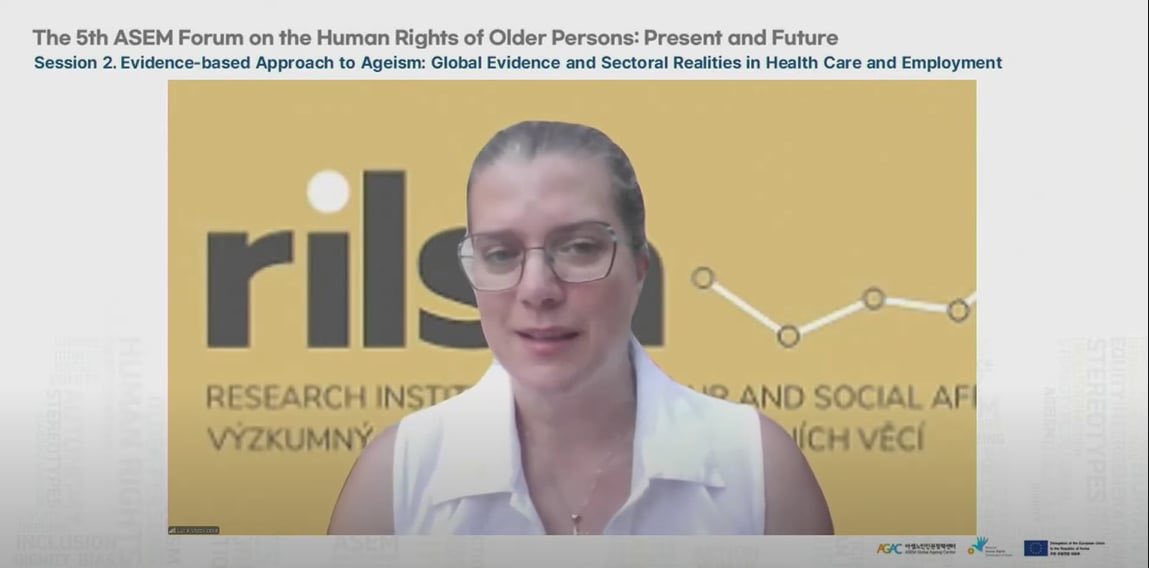 V Soulu 🇰🇷 se konal 5. ročník mezinárodní konference 🎙 ASEM Forum on the Human Rights of Older Persons. Zaměřil se na ageismus a jeho příčiny. Socioložka <a href="/LucieVidovicova/">Lucie Vidovićová</a> z RILSA, <a href="/MUNI_FSS/">Fakulta soc. studií/Faculty of Social Studies</a> a <a href="/institutSYRI/">Národní institut SYRI</a> byla jednou z panelistek! 🙂 1/2
➡️ 1url.cz/HJ3Oc