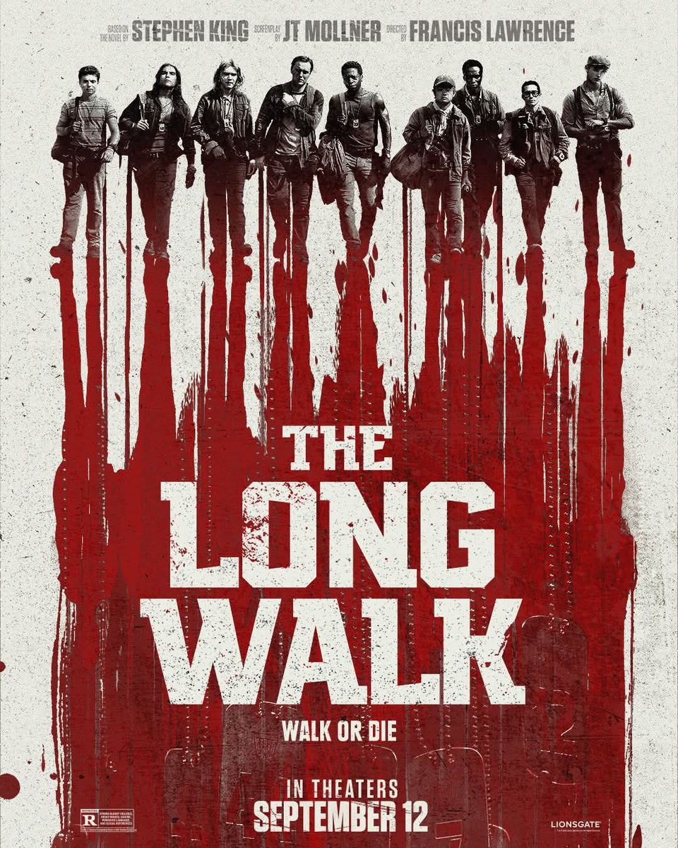 Stephen King Catalog (@stephenkingcat) on Twitter photo THE LONG WALK, in theaters September 12th.
New poster art by Screenrant
<a href="/StephenKing/">Stephen King</a> <a href="/MarkHamill/">Mark Hamill</a> <a href="/LongWalkMovie/">The Long Walk</a> THE LONG WALK, in theaters September 12th.
New poster art by Screenrant
<a href="/StephenKing/">Stephen King</a> <a href="/MarkHamill/">Mark Hamill</a> <a href="/LongWalkMovie/">The Long Walk</a>