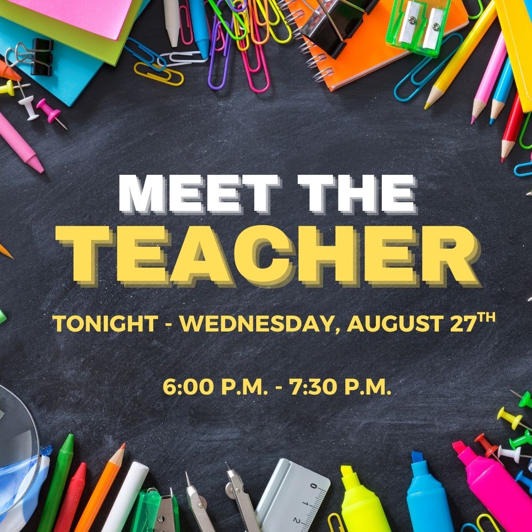 COME ONE...COME ALL!

TONIGHT!

6:00 P.M. - 7:30 P.M.

#EastPennPROUD

#thejeffersonway

#StandardsMatter

#makethedaycount
