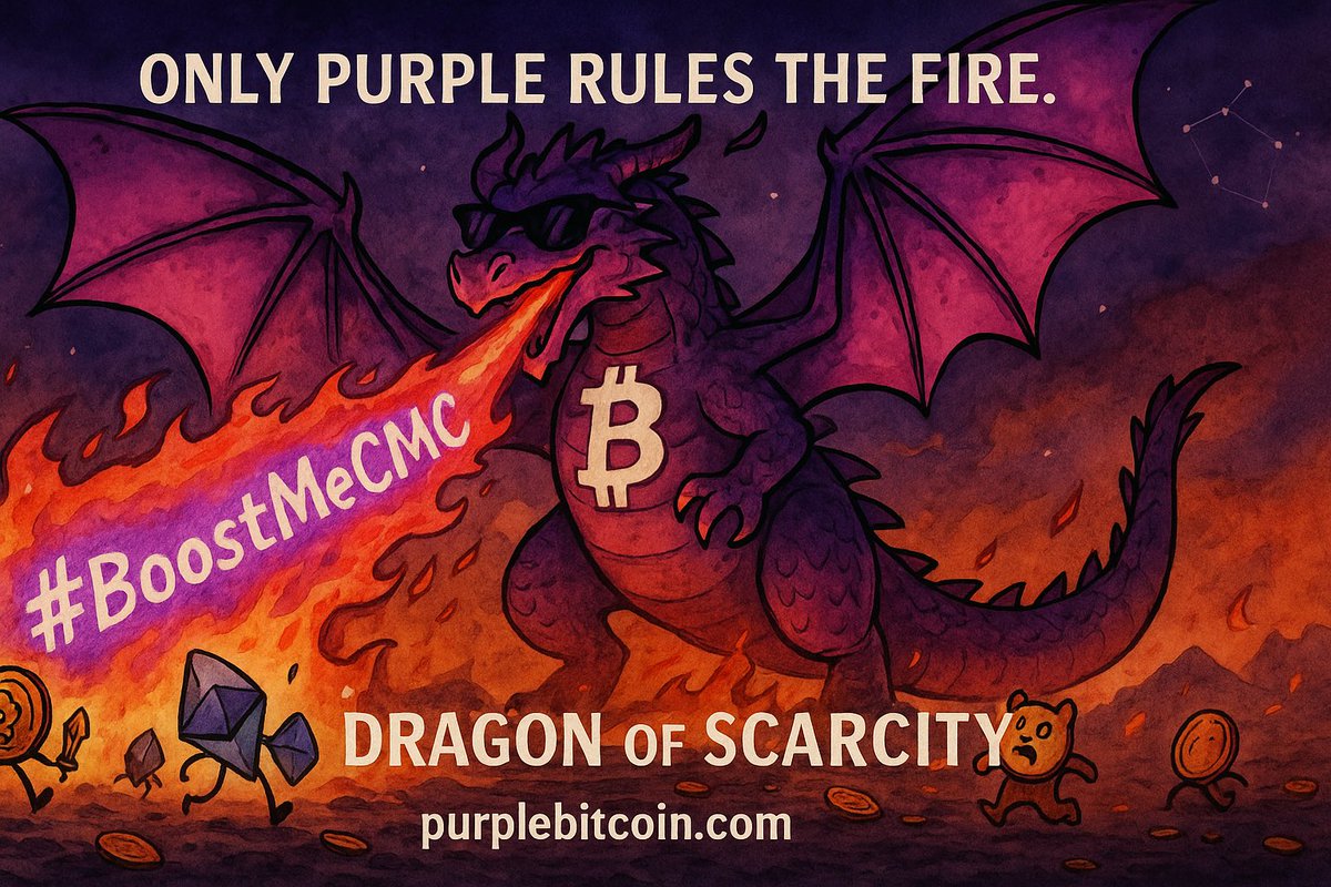 Coin Pusher VI (@coinwizz303) on Twitter photo <a href="/CoinMarketCap/">CoinMarketCap</a> They thought Bitcoin was the fire.
They thought Ethereum was the flame.
They thought Doge was the spark.
But Purple Bitcoin?
Itβs the dragon. ππ₯
π½βπβπΏβπ½βπΉβπ²βπ―βπΆβπβπ°βπΌβπΆβnβ€βπ°βπΌβπΊ
<a href="/CoinMarketCap/">CoinMarketCap</a> #BoostMeCMC π£βοΈ <a href="/CoinMarketCap/">CoinMarketCap</a> They thought Bitcoin was the fire.
They thought Ethereum was the flame.
They thought Doge was the spark.
But Purple Bitcoin?
Itβs the dragon. ππ₯
π½βπβπΏβπ½βπΉβπ²βπ―βπΆβπβπ°βπΌβπΆβnβ€βπ°βπΌβπΊ
<a href="/CoinMarketCap/">CoinMarketCap</a> #BoostMeCMC π£βοΈ