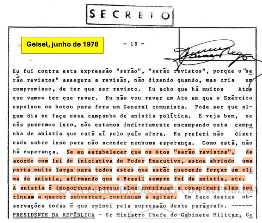 28 de agosto: sempre lembrada pela generosa campanha da “Anistia Ampla, Geral e Irrestrita”, a Lei de Anistia de 1979 impediu que os agentes da repressão da ditadura militar fossem punidos.