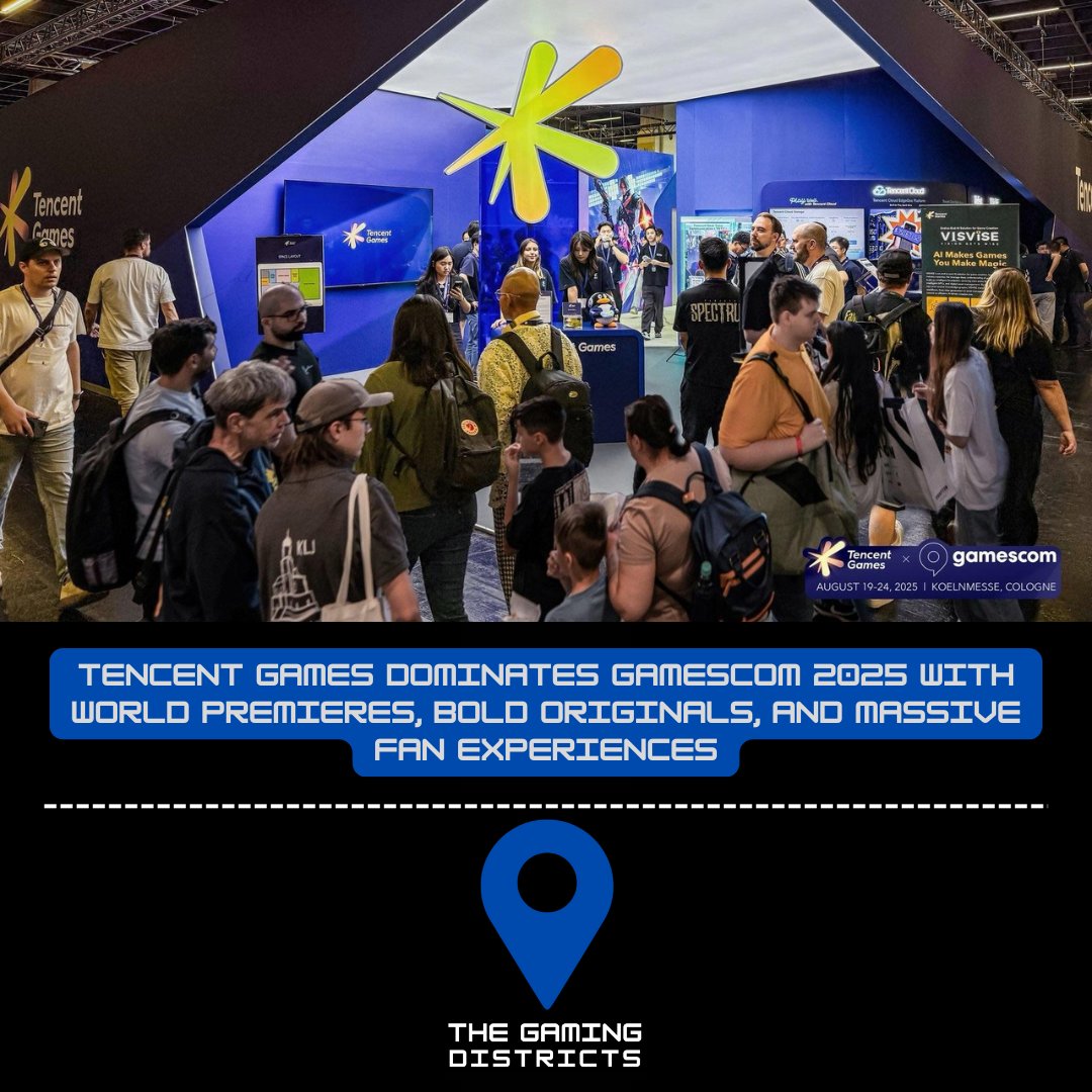 GamingDistricts's tweet photo. Tencent Games lit up gamescom 2025 with world premieres, new IPs, and bold innovations, cementing its biggest-ever showcase.
#TencentGames #gamescom2025 #FateTrigger #HonorOfKingsWorld #DeltaForce #ProjectSpectrum #PUBGMOBILE #RustMobile
READ: https://t.co/54PpPx8C78 https://t.co/ojfdZDvevo