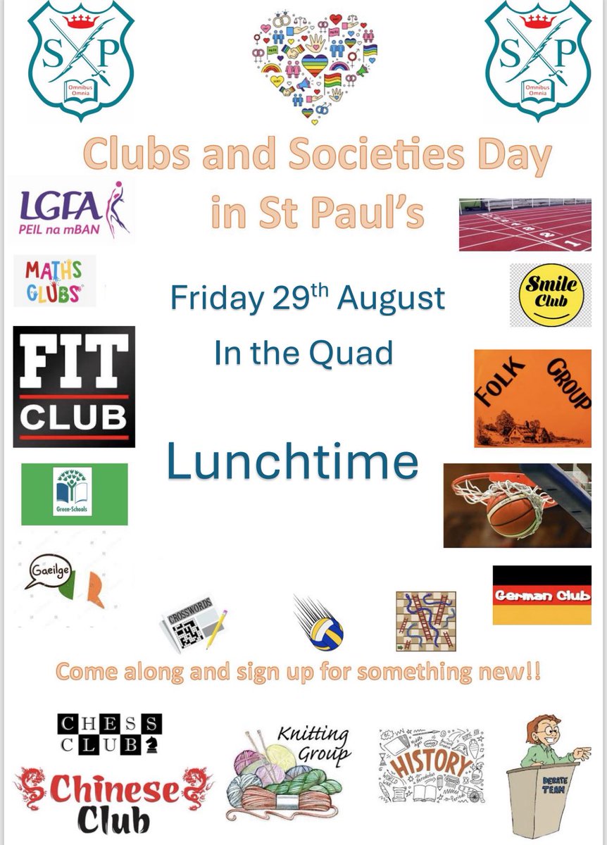Extra Curricular in St Paul’s Greenhills (@extrastpauls) on Twitter photo It was fantastic to welcome all our students back to <a href="/stpaulsg/">St Paul's Greenhills</a> today! Don’t miss our Clubs and Societies Day this Friday at lunchtime in the quad — come along and explore the wide range of clubs on offer and get involved! 🏀 ⚽️ 🏸 <a href="/lecheiletrust1/">Le Chéile Schools Trust</a> It was fantastic to welcome all our students back to <a href="/stpaulsg/">St Paul's Greenhills</a> today! Don’t miss our Clubs and Societies Day this Friday at lunchtime in the quad — come along and explore the wide range of clubs on offer and get involved! 🏀 ⚽️ 🏸 <a href="/lecheiletrust1/">Le Chéile Schools Trust</a>