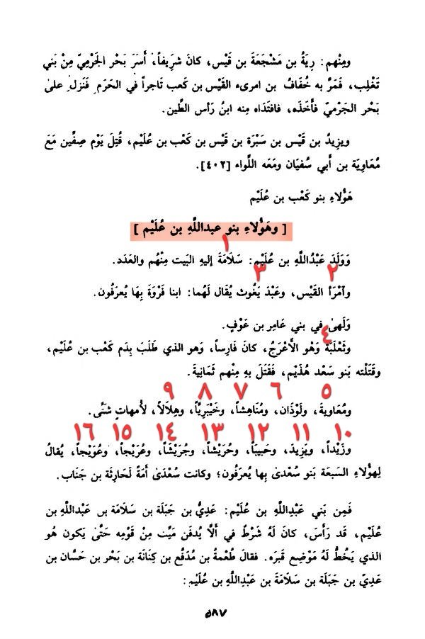 أبناء عبدالله بن عليم 16 ولداً
وهو أحد أحفاد زيد اللات (FGC2) بن رفيدة وذرية زيد هذا هم الغالبية في قبيلة كلب بن وبرة