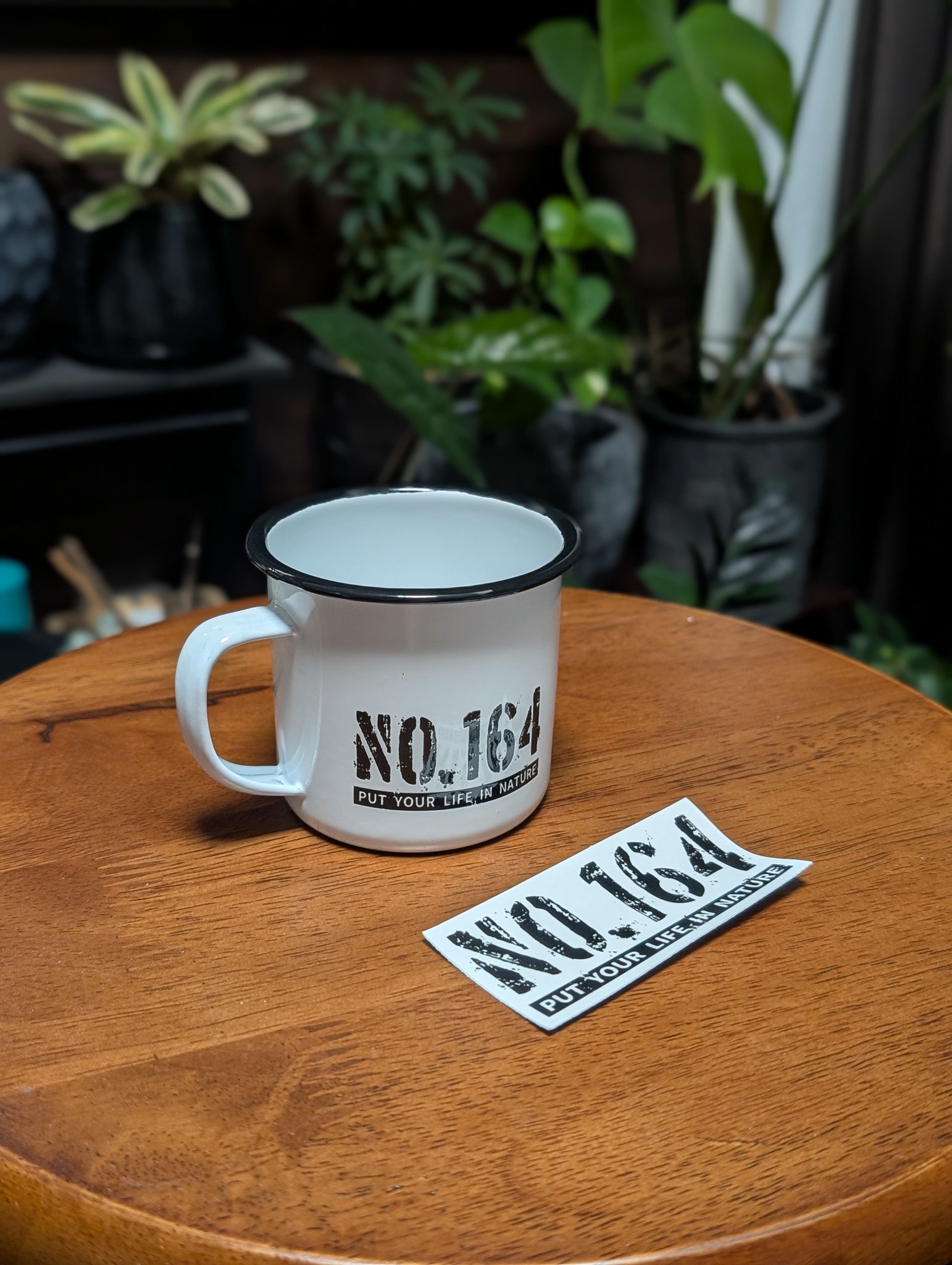 No.164 ヒロシさん 野外独杯 ホーローマグカップ ぼっちキャンプ