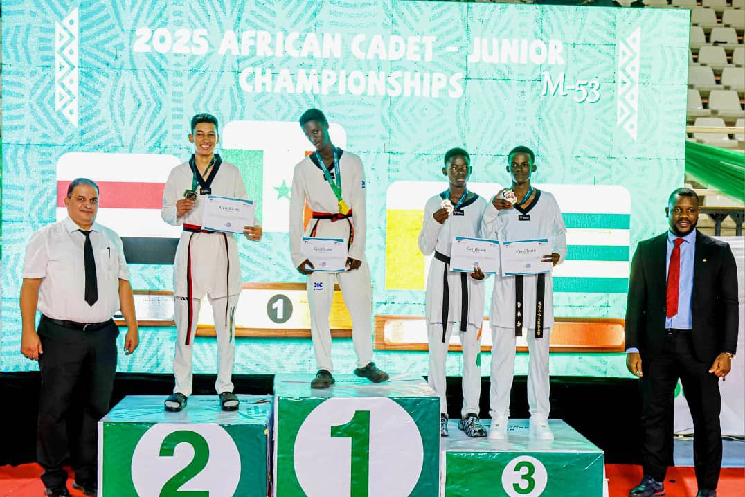 📸 Medal Ceremony 🥇🥈🥉

#AfricanTaekwondoUnion #worldtaekwondo #MixedGenderTeam #2025AfricanCadetJuniorChampionships 
#NaijaTaekwondoOpen #Abuja #Nigeria