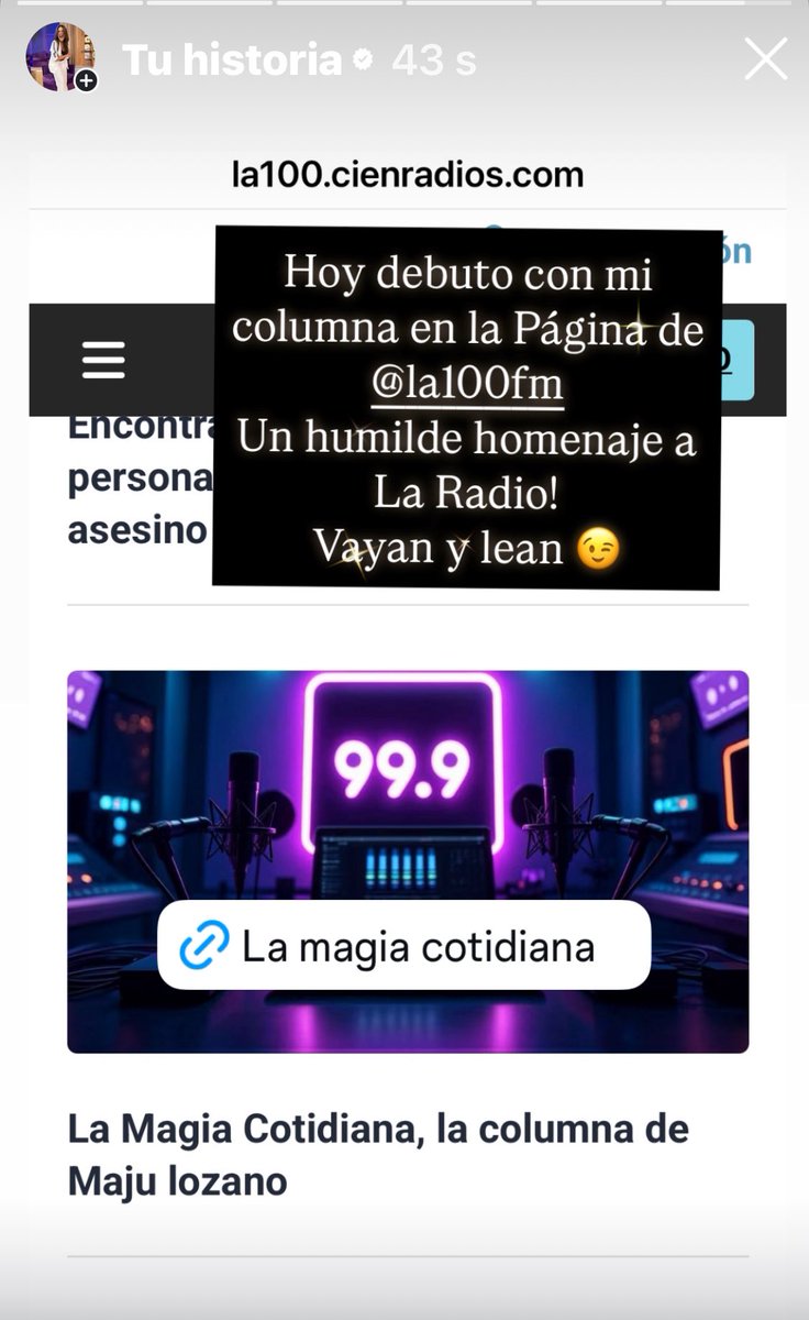 Vayan y Lean!! 🩷
<a href="/la100fm/">LA 100</a>  
la100.cienradios.com